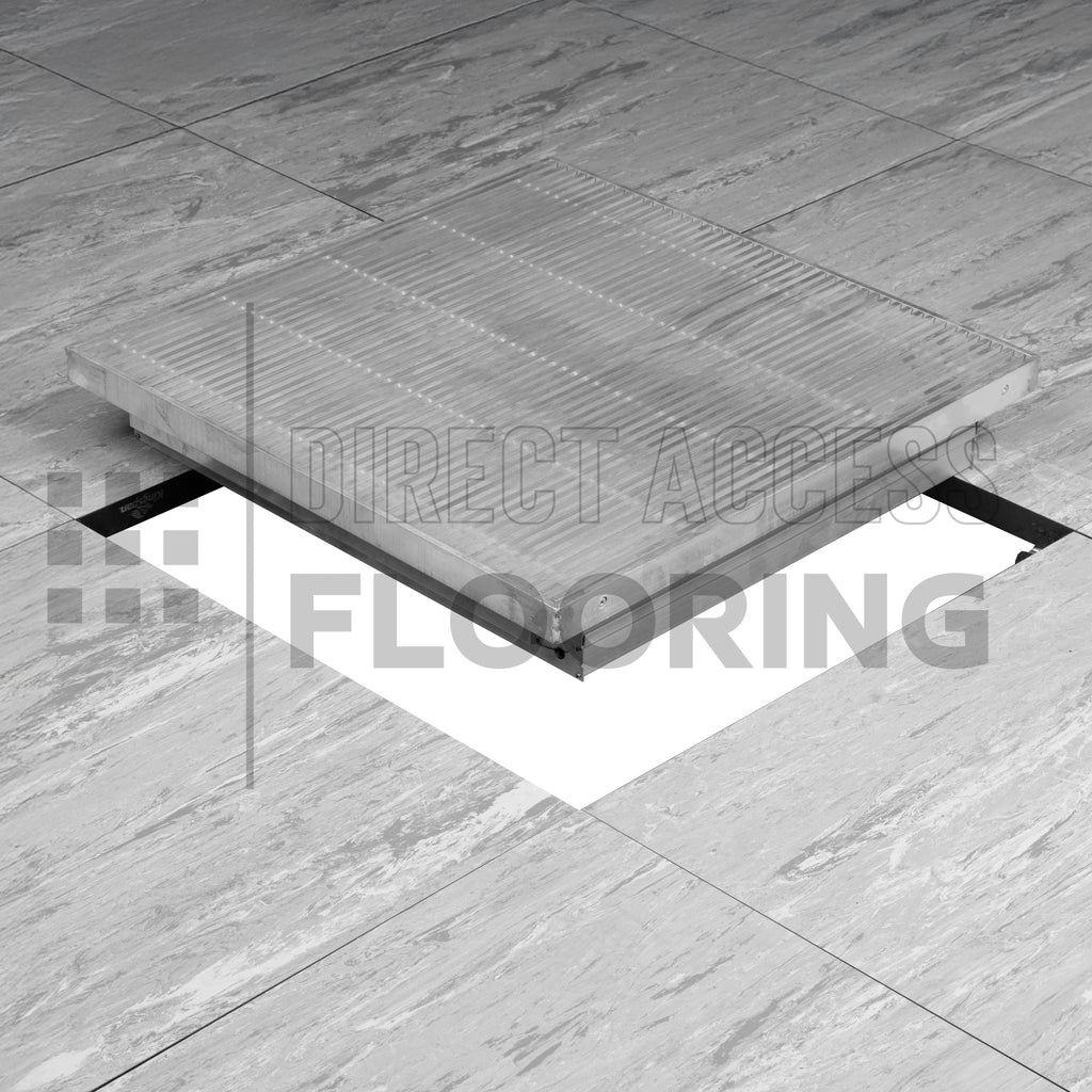 Aluminium Raised Access Floor Air Grille 600x600mm With Damper