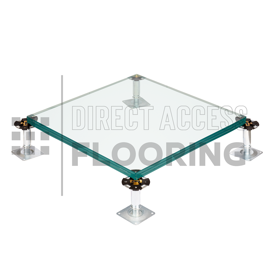 Glass Raised Access Floor Panel
