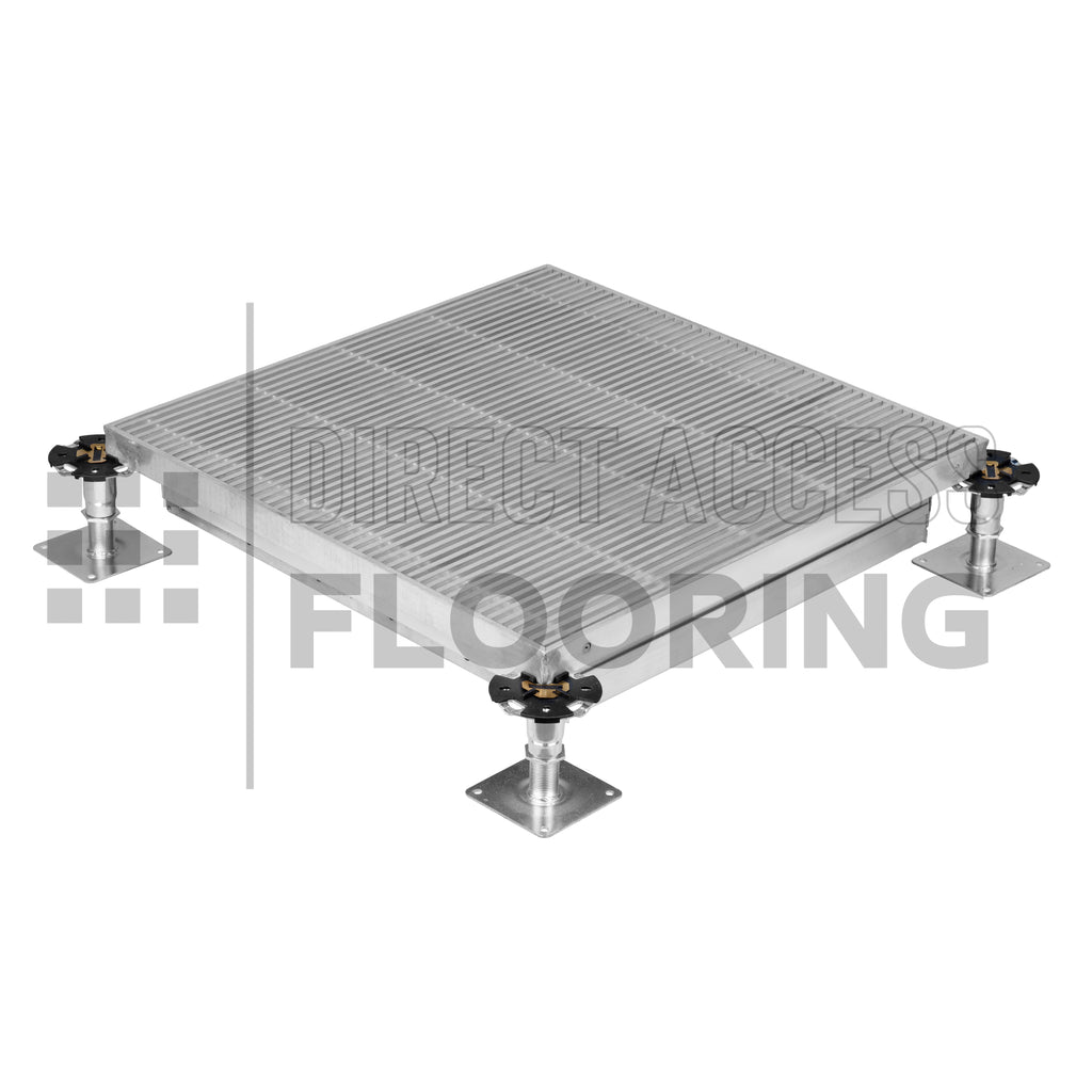Aluminium Raised Access Floor Air Grille 600x600mm With Damper